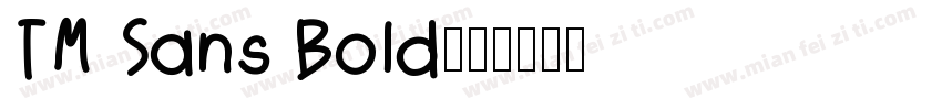 TM Sans Bold字体转换